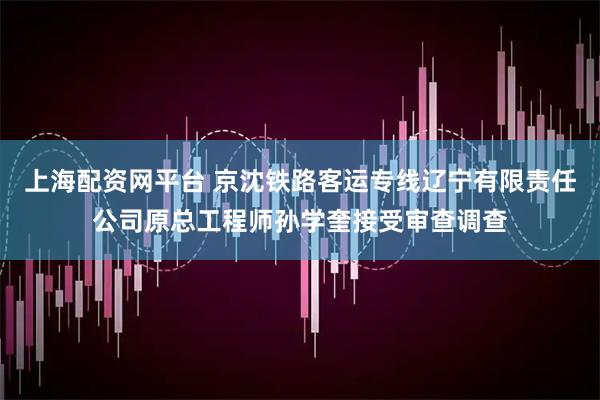 上海配资网平台 京沈铁路客运专线辽宁有限责任公司原总工程师孙学奎接受审查调查