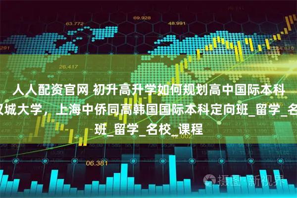 人人配资官网 初升高升学如何规划高中国际本科连读，汉城大学，上海中侨同高韩国国际本科定向班_留学_名校_课程